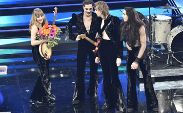 Maneskin - Sanremo 2021 - Fonte liberoquotidiano.it